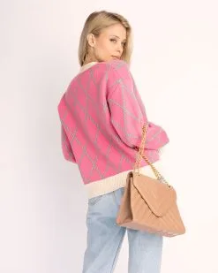 Nicola Knit Cardigan - Pink - FINAL SALE 10 Nicola Knit Cardigan - Pink - FINAL SALE -clothes Sales NicolaKnitCardigan Pink 4