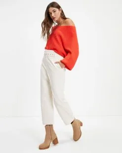 Normandie Knit Boat Neck Pullover Sweater - Poppy 13 Normandie Knit Boat Neck Pullover Sweater - Poppy -clothes Sales Normandie Knit Boat Neck Pullover Sweater Poppy 0085
