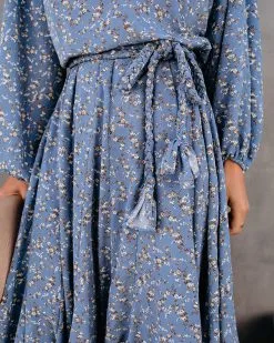 Nothing But Blue Skies Floral Rope Tie Midi Dress - FINAL SALE 13 Nothing But Blue Skies Floral Rope Tie Midi Dress - FINAL SALE -clothes Sales NothingButBlueSkiesFloralRopeTieMidiDress 33