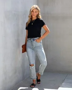 WISH-001 Old Skool Classic Tee - Black - FINAL SALE -clothes Sales OldSkoolClassicTeeBlack63