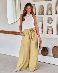 MUST-001 One More Chance High Waisted Pocketed Pants - Olive 9 MUST-001 One More Chance High Waisted Pocketed Pants - Olive -clothes Sales Onemorechancehighwaistedpocketedpantsolive248