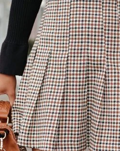 HYFV-001 Oxford Plaid Pleated Mini Skirt - FINAL SALE -clothes Sales OxfordPlaidPleatedMiniSkirt99