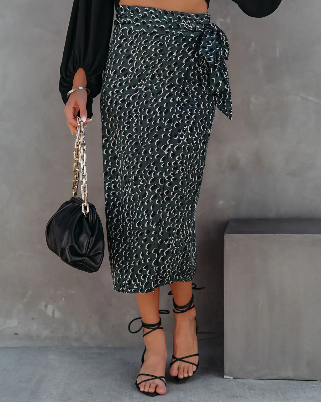 TYCH-001 Paniz Printed Wrap Midi Skirt - FINAL SALE 6 TYCH-001 Paniz Printed Wrap Midi Skirt - FINAL SALE - Image 6