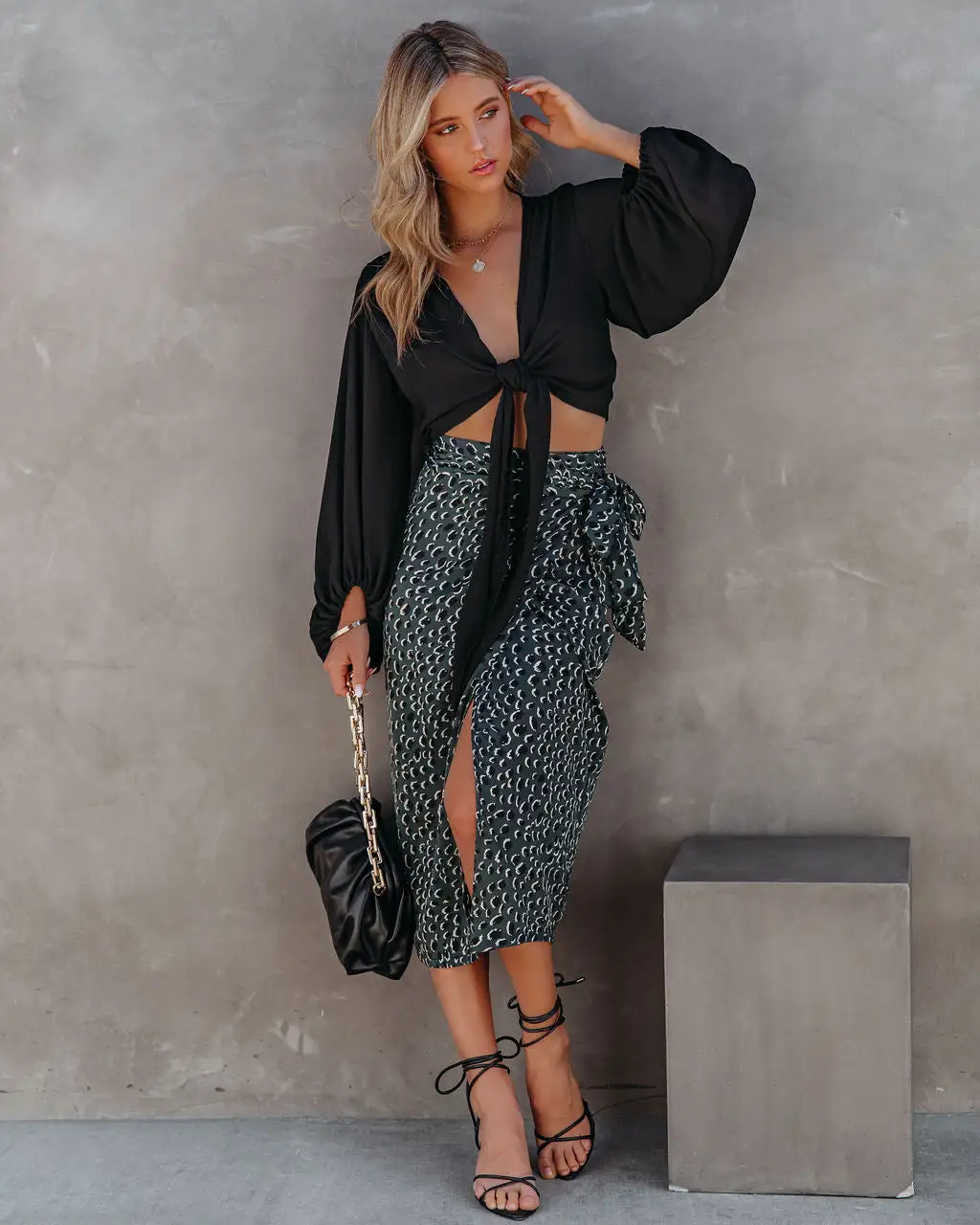 TYCH-001 Paniz Printed Wrap Midi Skirt - FINAL SALE 11 TYCH-001 Paniz Printed Wrap Midi Skirt - FINAL SALE - Image 11