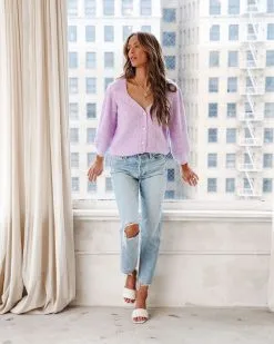 Wishful Pearl Detailed Cardigan - Purple - SALE 12 Wishful Pearl Detailed Cardigan - Purple - SALE -clothes Sales PearlDetailedCardigan Purple1