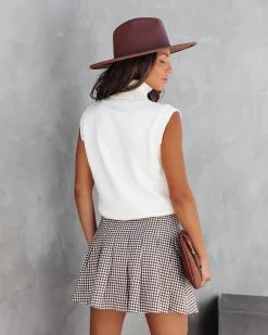 Peyton Knit Turtleneck Sweater Vest - Cream - FINAL SALE 9 Peyton Knit Turtleneck Sweater Vest - Cream - FINAL SALE -clothes Sales PeytonKnitTurtleneckSweaterVestCream48