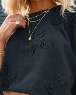 Hidden Stars Textured Pullover - FINAL SALE -clothes Sales PhotoJul19 110430PM aeff6d87 b4dc 47c1 b1d1 55c615e22283