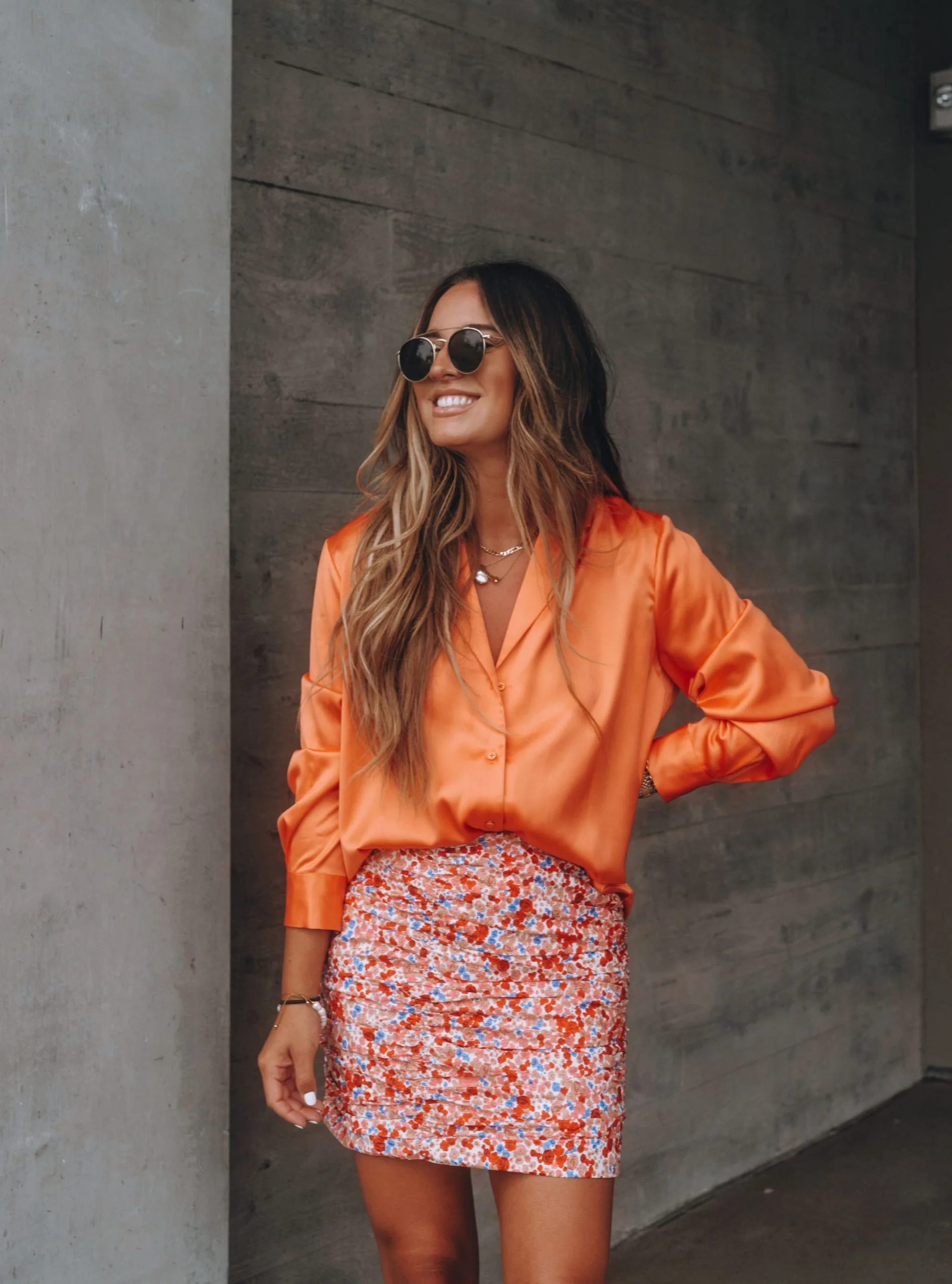 ENDL-001 Billie Cotton Floral Ruched Mini Skirt - FINAL SALE 2 ENDL-001 Billie Cotton Floral Ruched Mini Skirt - FINAL SALE - Image 2