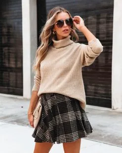 MIOU-001 Princeton Dreams Plaid Pleated Mini Skirt - FINAL SALE -clothes Sales PrincetonDreamsPlaidPleatedMiniSkirt16