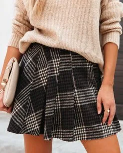MIOU-001 Princeton Dreams Plaid Pleated Mini Skirt - FINAL SALE -clothes Sales Princetondreamsplaidpleatedminiskirt 8