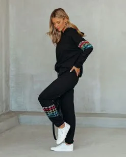 DANC-001 Red Orange Yellow Knit Joggers - FINAL SALE -clothes Sales RedOrangeYellowKnitSet23