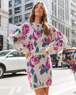 Remarkable Moment Floral Knit Sweater - FINAL SALE -clothes Sales RemarkableMomentFloralTwoPiece209 7a900659 0e98 42d6 865c 82ec45923cc1