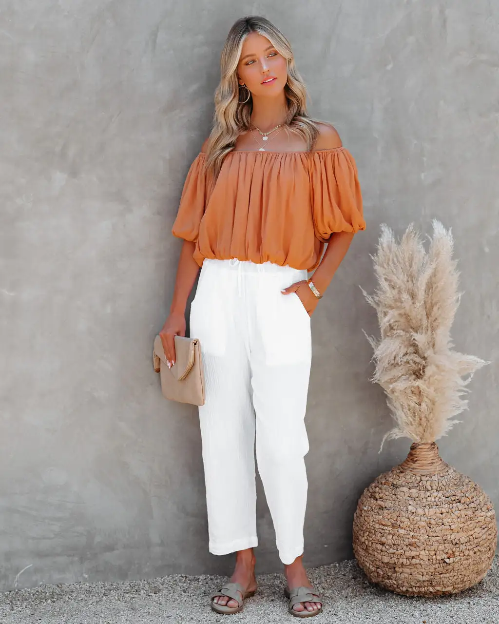 GRAD-001 Ride Slow Cotton Pocketed Pants - Off White - LAST CHANCE 9 GRAD-001 Ride Slow Cotton Pocketed Pants - Off White - LAST CHANCE - Image 9