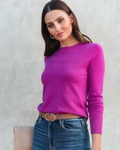 Robynn Knit Pullover Sweater - Magenta - FINAL SALE -clothes Sales RobynnKnitPulloverSweaterMagenta68