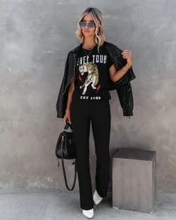 GILL-001 Selma Ribbed Flare Pants - FINAL SALE 16 GILL-001 Selma Ribbed Flare Pants - FINAL SALE -clothes Sales SelmaRibbedFlarePants105