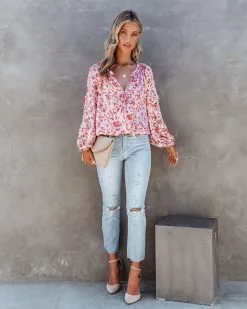 FATE-001 Seraphina Floral Balloon Sleeve Bodysuit - FINAL SALE -clothes Sales SeraphinaFloralBalloonSleeveBodysuit14