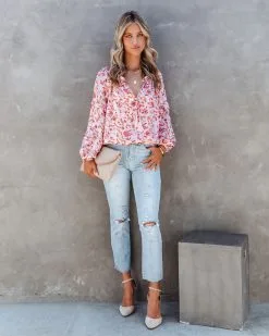 FATE-001 Seraphina Floral Balloon Sleeve Bodysuit - FINAL SALE -clothes Sales SeraphinaFloralBalloonSleeveBodysuit4