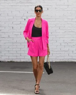 SKIE-001 She Means Business Pocketed Blazer - Hot Pink - FINAL SALE -clothes Sales SheMeansBusinessPocketedHotPink36 3ad2c517 c65d 4ead 87b5 9cda2ebcd357