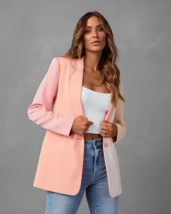 Sherbert Colorblock Blazer -clothes Sales Sherbertcolorblockblazer2330
