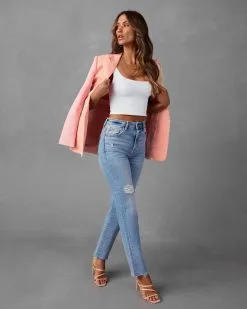 Sherbert Colorblock Blazer -clothes Sales Sherbertcolorblockblazer2381