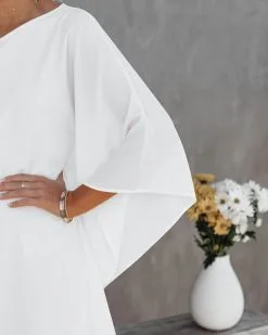 Side To Side One Shoulder Statement Dress - White - SALE 13 Side To Side One Shoulder Statement Dress - White - SALE -clothes Sales SideToSideOneShoulderStatementDressWhite58