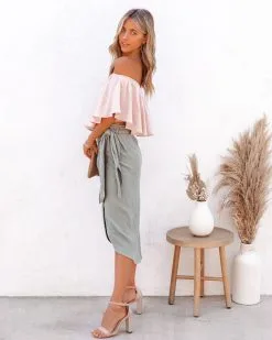 Slow Kiss Off The Shoulder Top - Nude - FINAL SALE -clothes Sales SlowKissOffTheShoulderTopNude36