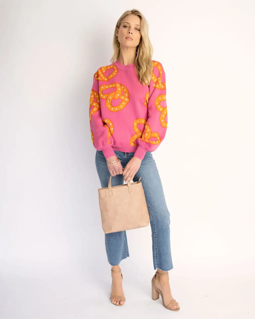 Snack Time Sweater - Pink - FINAL SALE 3 Snack Time Sweater - Pink - FINAL SALE - Image 3