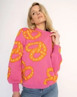 Snack Time Sweater - Pink - FINAL SALE 12 Snack Time Sweater - Pink - FINAL SALE -clothes Sales SnackTimeSweater Pink 8