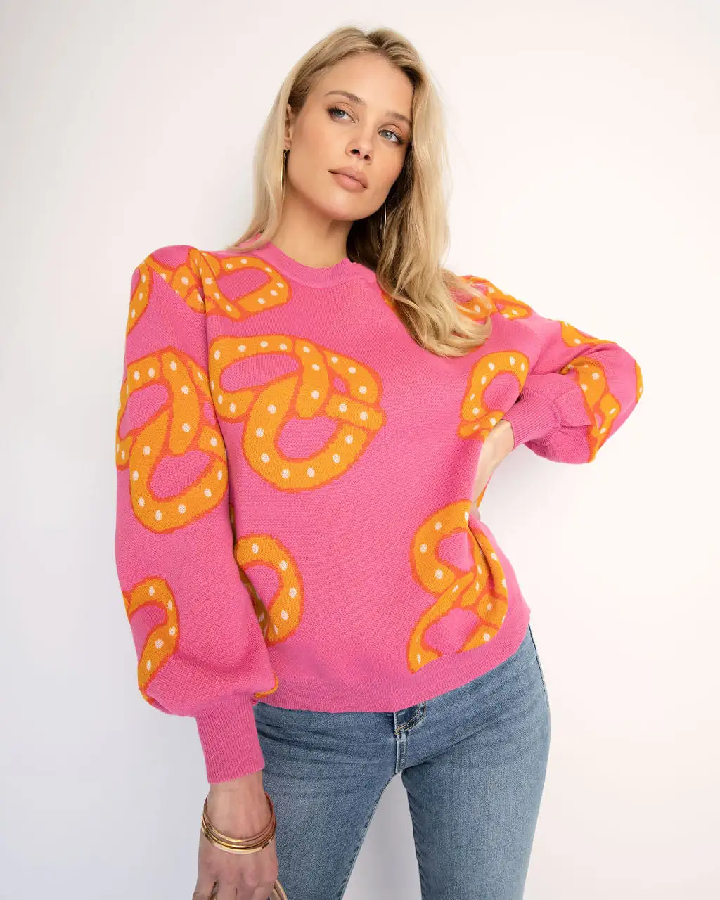 Snack Time Sweater - Pink - FINAL SALE 7 Snack Time Sweater - Pink - FINAL SALE - Image 7