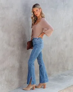 Soho Strolls Knit Pullover Sweater - Taupe - FINAL SALE -clothes Sales Sohostrollsknitpulloversweatertaupe10