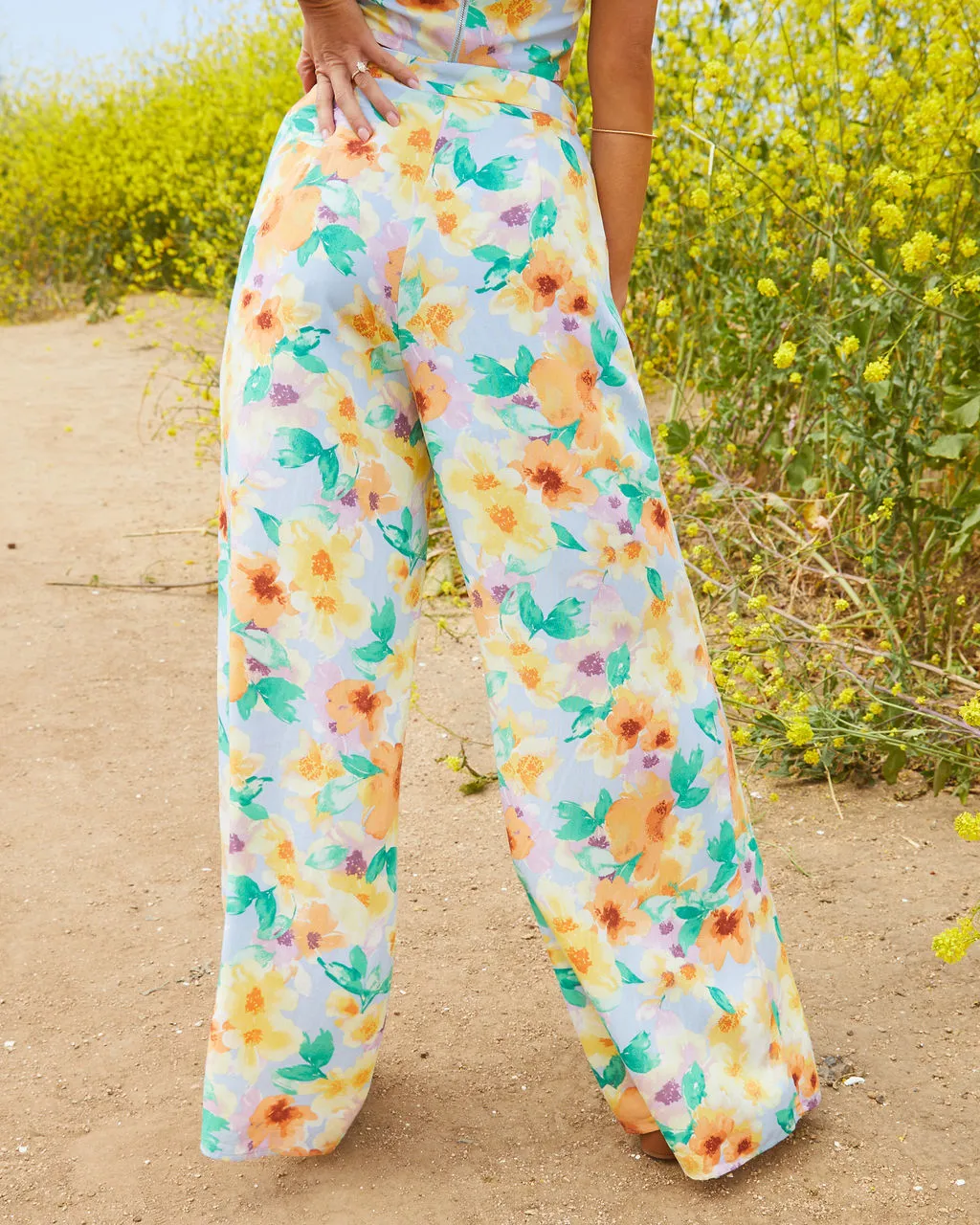 Sonia Floral Pocketed Wide Leg Pants 4 Sonia Floral Pocketed Wide Leg Pants - Image 4