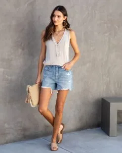 Rylah Knit Henley Tank - Light Taupe -clothes Sales StassiHighRiseDistressedMomJeanShorts RylahKnitHenleyTank LightTaupe18