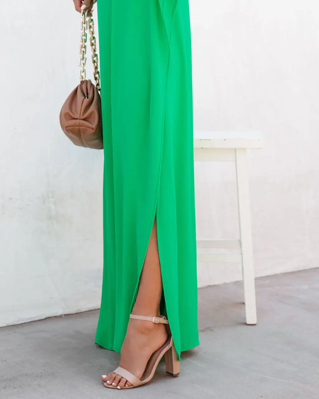 Strike A Pose One Shoulder Statement Maxi Dress - Emerald - FINAL SALE 8 Strike A Pose One Shoulder Statement Maxi Dress - Emerald - FINAL SALE - Image 8