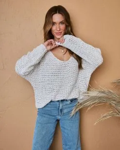 Sunday Mornings Sweater - Ivory - SALE -clothes Sales Sunddaymorningssweaterivory0196