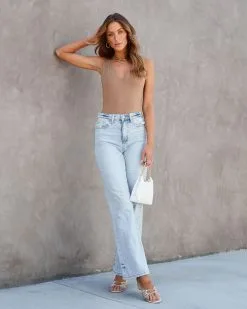 BLUE-001 Tinsley Plunge Neck Bodysuit - Mocha -clothes Sales Tinsleyplungeneckbodysuitmocha281