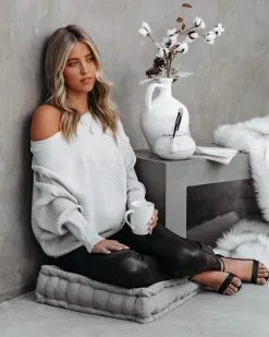 Tremont Ribbed Dolman Sweater - Light Grey - FINAL SALE -clothes Sales TremontRibbedDolmanSweaterLightGrey86