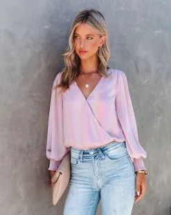 FATE-001 Unicorn Wishes Shimmer Balloon Sleeve Bodysuit - FINAL SALE