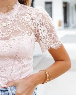 FATE-001 Unrequited Love Lace Bodysuit - Dusty Rose - FINAL SALE -clothes Sales UnrequitedLoveLaceBodysuitDustyRose37