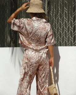 ACOA-001 Take Me To Tulum Satin Button Up Top -clothes Sales VICIXSOD SilkySet 5