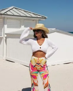 SALT-001 Ramona Printed High Waisted Flare Pants - SALE -clothes Sales Vici GroovyPants 6