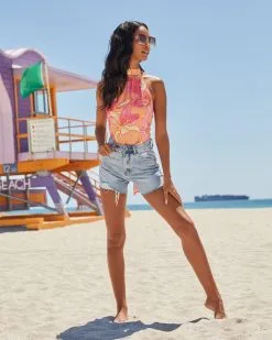 SALT-001 Viaje Al Paraiso Halter Back Tie Bodysuit - LAST CHANCE 11 SALT-001 Viaje Al Paraiso Halter Back Tie Bodysuit - LAST CHANCE -clothes Sales ViciMiami591