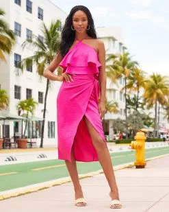 TYCH-001 Magda Wrap Midi Skirt - Fuchsia - FINAL SALE -clothes Sales ViciMiami650 16b1d64d e04b 456b 9f45 b96405b761ed