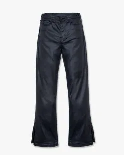 HIDD-002 Wednesday High Rise Coated Bootcut Pants - Black - FINAL SALE -clothes Sales WednesdayHighRiseCoatedBootcutPants Black