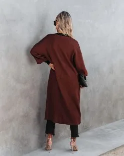 Weekend Errands Pocketed Duster Cardigan - Chocolate - FINAL SALE 9 Weekend Errands Pocketed Duster Cardigan - Chocolate - FINAL SALE -clothes Sales WeekendErrandsPocketedDusterCardiganChocolate34