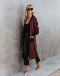 Weekend Errands Pocketed Duster Cardigan - Chocolate - FINAL SALE 10 Weekend Errands Pocketed Duster Cardigan - Chocolate - FINAL SALE -clothes Sales WeekendErrandsPocketedDusterCardiganChocolate65