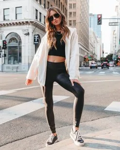 HYFV-001 Weekend Plans Pocketed Hoodie Jacket - Cream - FINAL SALE