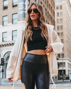 HYFV-001 Weekend Plans Pocketed Hoodie Jacket - Cream - FINAL SALE 8 HYFV-001 Weekend Plans Pocketed Hoodie Jacket - Cream - FINAL SALE -clothes Sales WeekendPlansPocketedHoodieJacket Cream 5