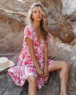 Well Adored Floral Tiered Babydoll Dress -clothes Sales WellAdoredFloralTieredBabydollDress109