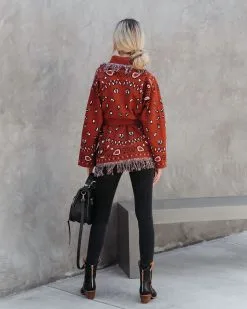 Western Adventures Bandana Fringe Cardigan - FINAL SALE -clothes Sales WesternAdventuresBandanaFringeCardigan19