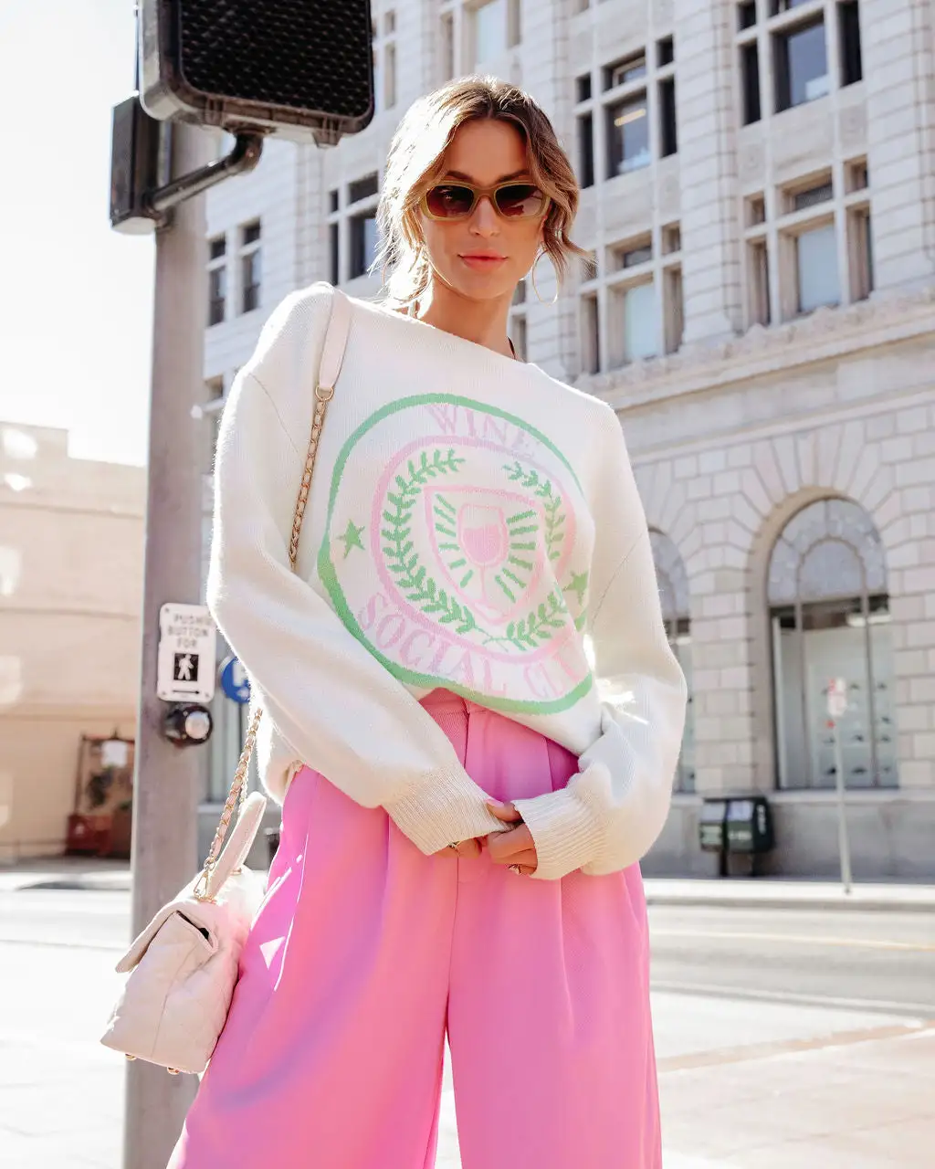 Wine Social Club Sweater - Ivory - SALE 6 Wine Social Club Sweater - Ivory - SALE - Image 6